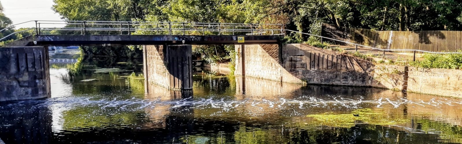 bubble barrier system in river