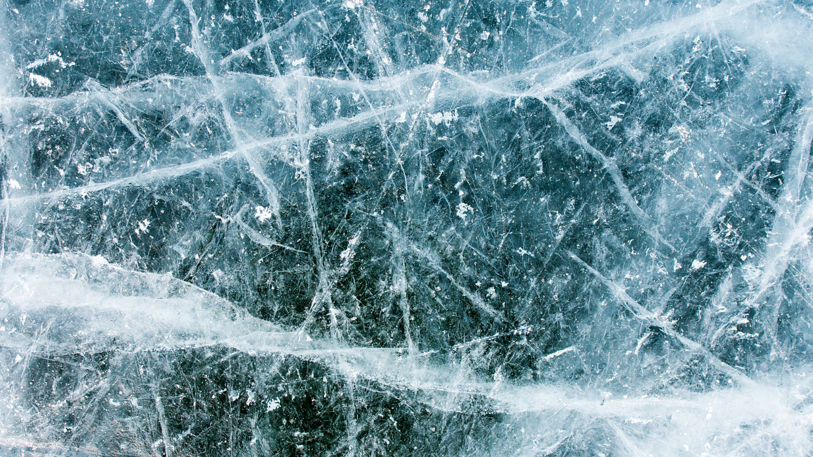 Image of ice formation on water way